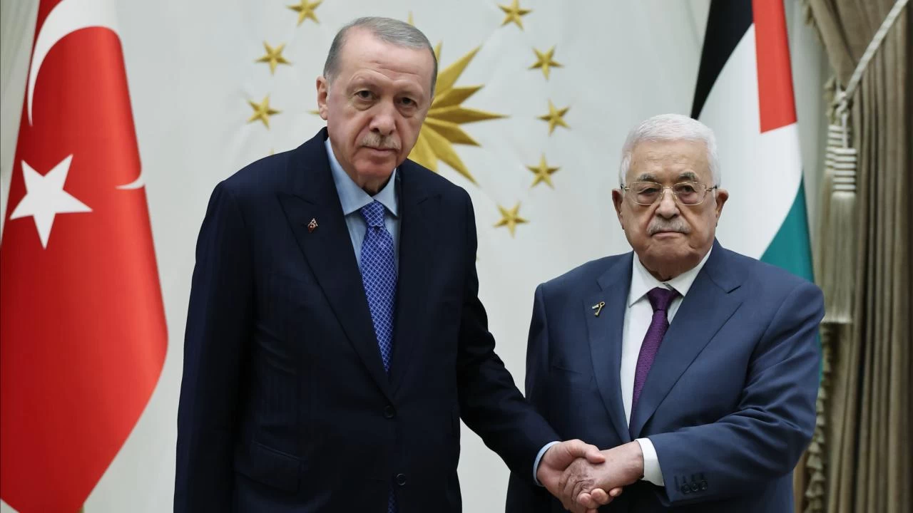 Türkiye Cumhurbaşkanı Erdoğan, Filistin Devlet Başkanı Abbas ile Önemli Görüşme Gerçekleştirdi